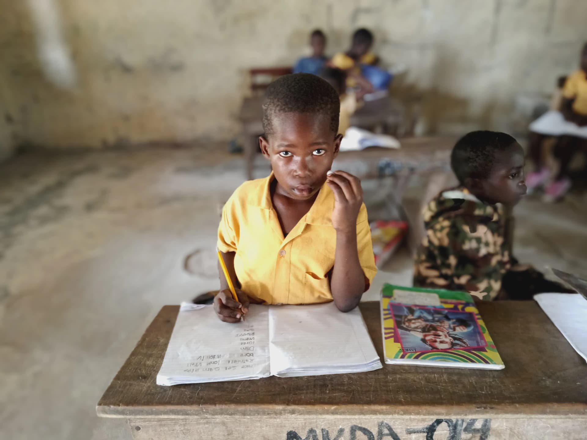 Children learning in Ghana